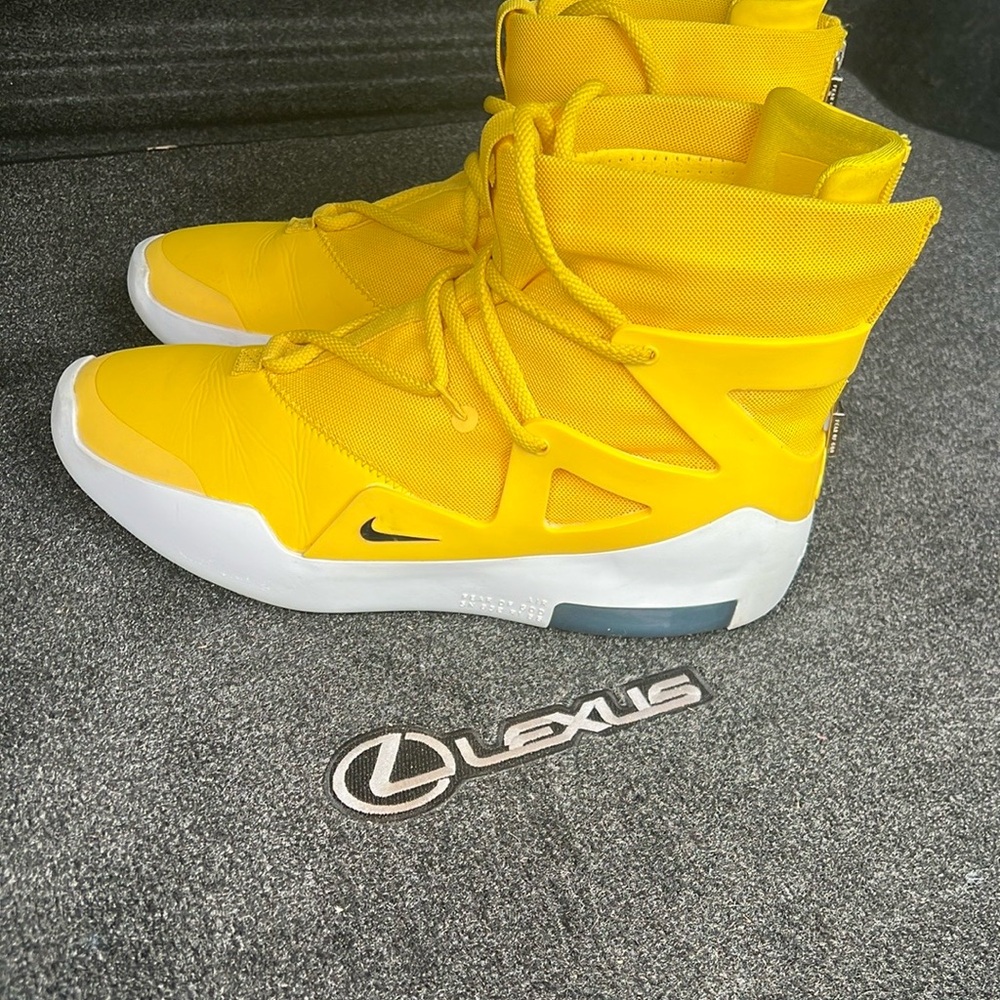 Fear of God x Nike High Tops Yellow/White